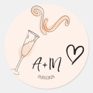 Autocollant de célébration personnalisable