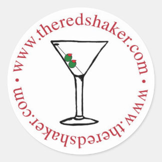 autocollant de cercle de martini - grand