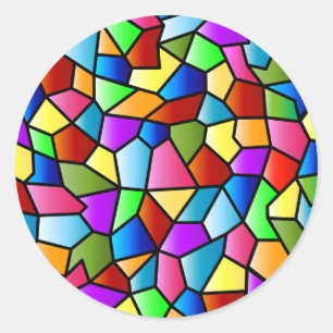 Autocollant de cercle en verre souillé