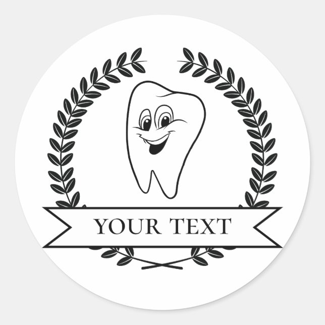 Autocollant de certificat de dent pour les patient (Devant)