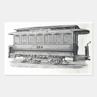 Autocollant de chariot vintage