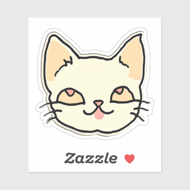 Autocollant de chat (Feuille)