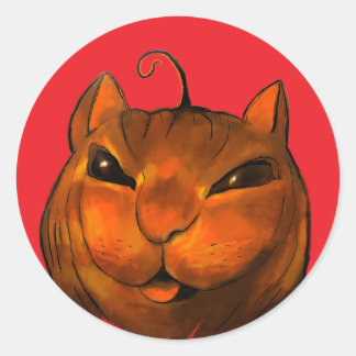 Autocollant de chat d'Halloween