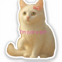 Autocollant de chat esthétique mignon pour ordinat