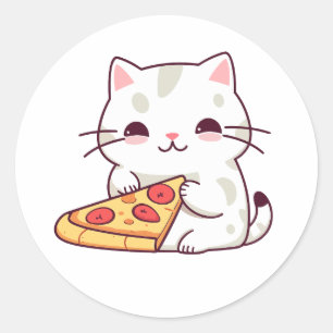Autocollant de chat mignon