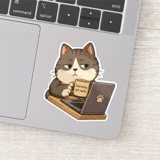 Autocollant de chat pas vraiment intéressant