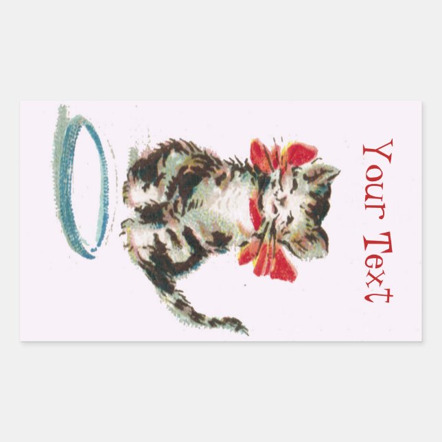Autocollant de chat Tabby Kitty Victorien personna (Devant)