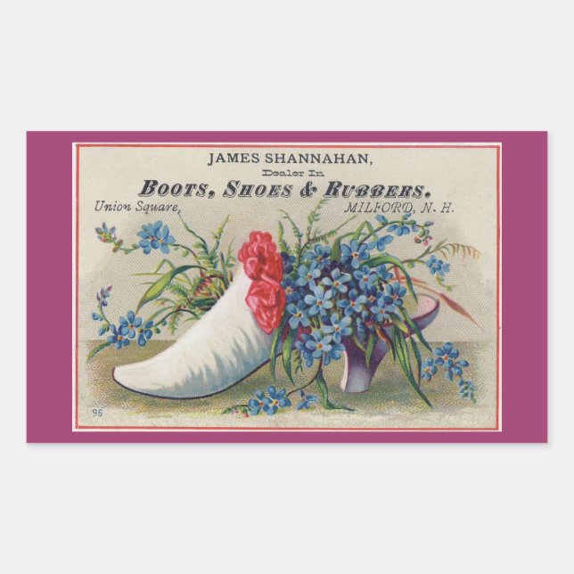 Autocollant de chaussures victorien (Devant)