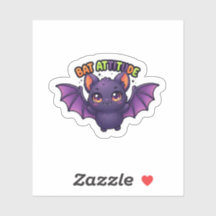 Autocollant de chauve-souris mignonne d'Halloween