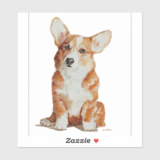 Autocollant de chien de Chien de Corgi de Chien de