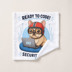 Autocollant de chien de cybersécurité codeur franç