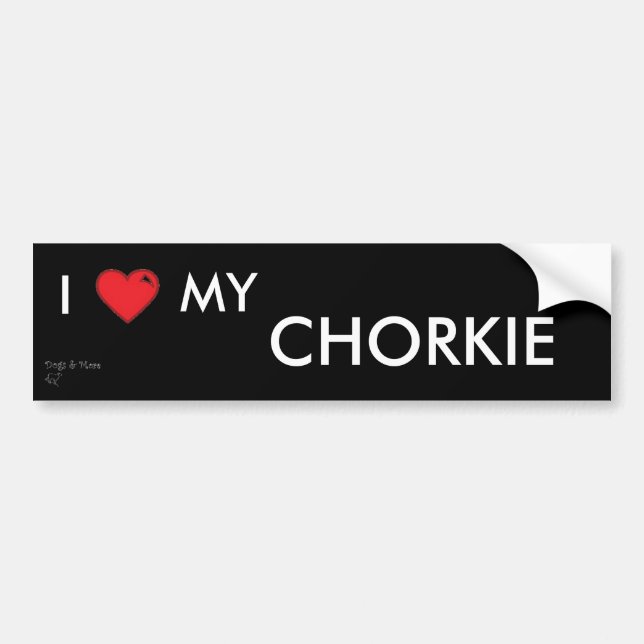 Autocollant de Chorkie (Devant)
