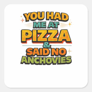 Autocollant de citation drôle de pizza – « Vous m'