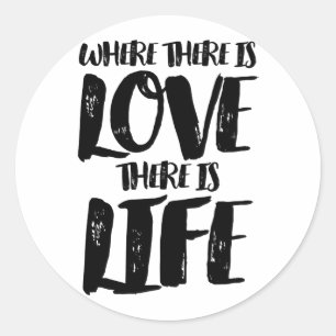 Autocollant de citation motivante sur l'amour de l
