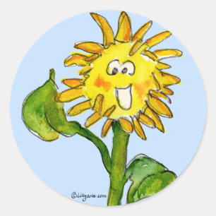 Autocollant de Clipart de tournesol 4