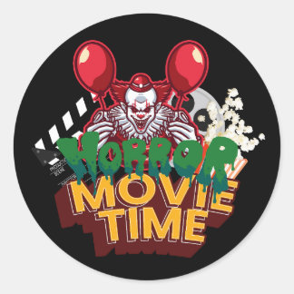 Autocollant de clown pour l'heure du film d'horreu