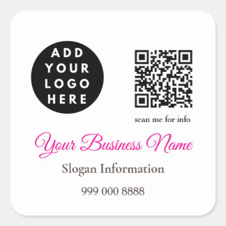 Autocollant de code QR pour l'entreprise de cateri