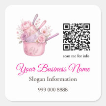 Autocollant de code QR pour l'entreprise de restau