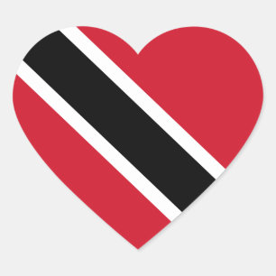 Autocollant de coeur de drapeau du