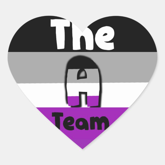 Autocollant de coeur de la fierté LGBTQA (Devant)