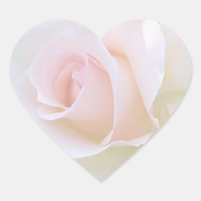 autocollant de coeur rose pâle (Devant)