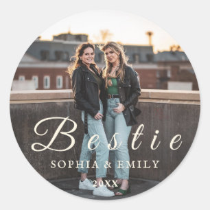 Autocollant de collage Bestie – Noms et année pers