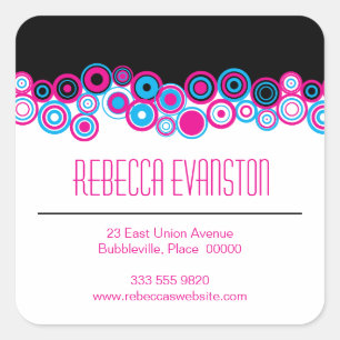 Autocollant de contact personnel Effervescence