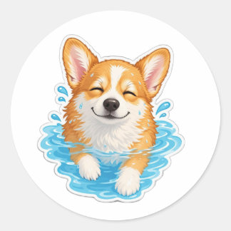Autocollant de Corgi mignon, Cadeau pour amateur d