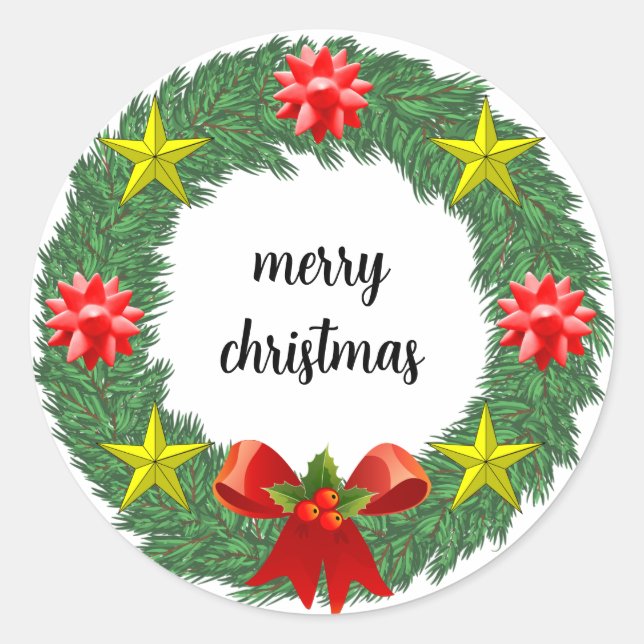 autocollant de couronne de christsmas (Devant)