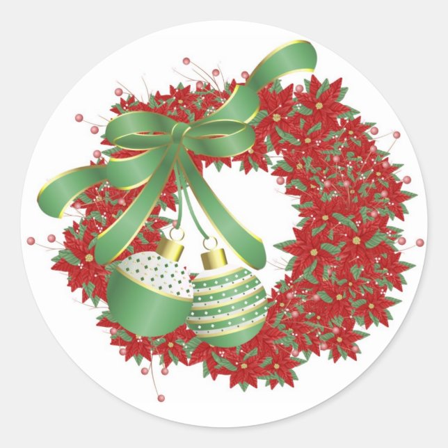 Autocollant de couronne de Noël - SRF (Devant)