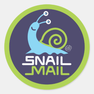 Autocollant de courrier d'escargot