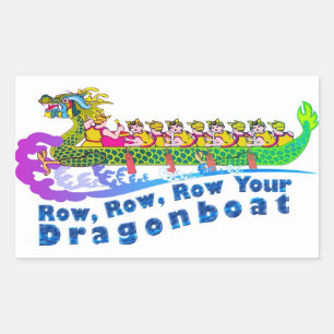 Autocollant de course de bateau dragon