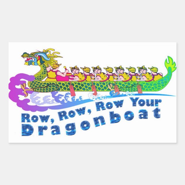 Autocollant de course de bateau dragon (Devant)