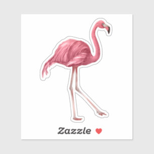 Autocollant de coutume de vinyle de Flamant rose