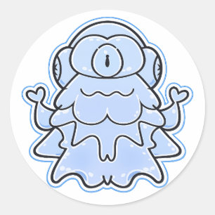 Autocollant de créature fantastique Frost Kageko