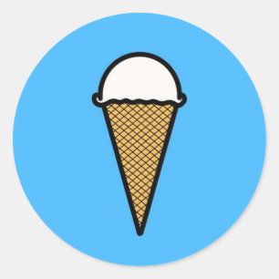 Autocollant de crème glacée