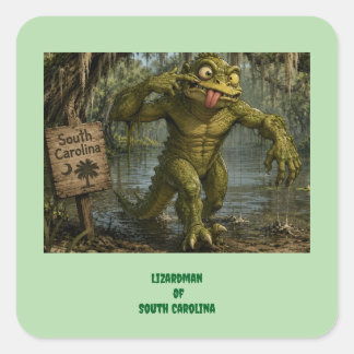 Autocollant de cryptide de l'homme lézard de Carol