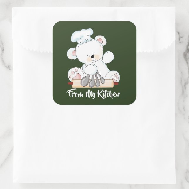 autocollant de cuisine à pâtisserie de l'ours de N (Sac)