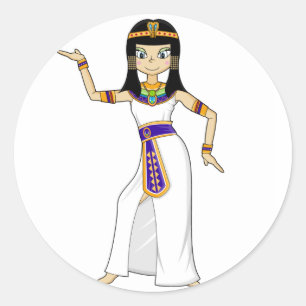 Autocollant de danse de la reine égyptienne Cleopa