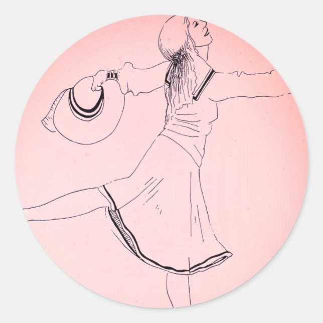 Autocollant de danseur (Devant)