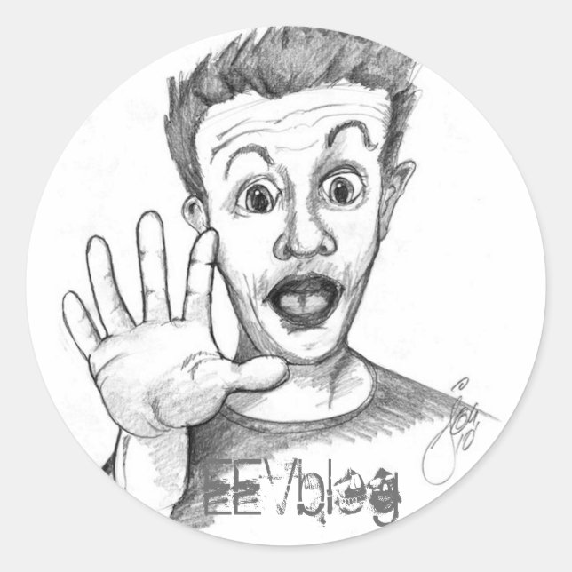 Autocollant de DaveHead EEVblog (Devant)