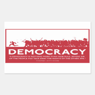 Autocollant de démocratie