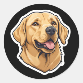 Autocollant de dessin animé Labrador Retriever