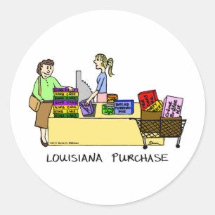 Autocollant de dessin Louisiane