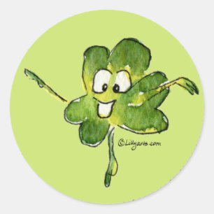 Autocollant de dessin Shamrock irlandais n Roll 02