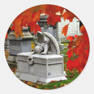 Autocollant de deuil d'ange