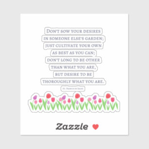 Autocollant de devis St Francis De Sales