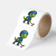 Autocollant de dinosaure de hockey mignon – Dinosa