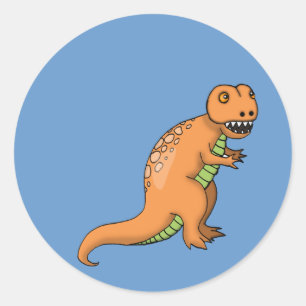 Autocollant de dinosaure mignon T-Rex