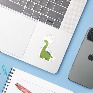 Autocollant de dinosaure rêveur mignon